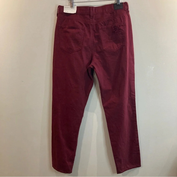 AMERICAN EAGLE  Sz 14 Extra Long 100% Cotton Mom Style Distresses Jeans NEW - Picture 5 of 16